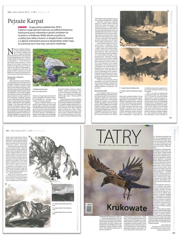 Article: Carpathian Paintings, magazine Tatry TPN, 2019