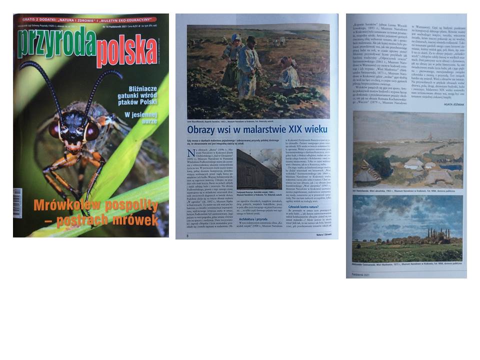 Images of the country in 19th century paintings (Part 2), Przyroda Polska (Polish nature magazine), 2021
